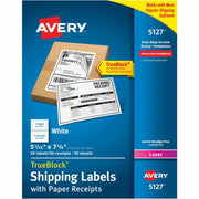 7 5/8" Length - Permanent Adhesive - Rectangle - Laser - White - Paper - Permanent Adhesive, Smudge-free, Jam-free - 1 / Sheet - 50 Total Sheets - 50 Total Label(s) - 50 / Pack