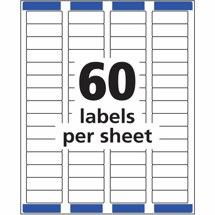 Avery&reg; Easy Peel Return Address Labels, 2/3"x1-3/4" 6,000 Labels (5155)