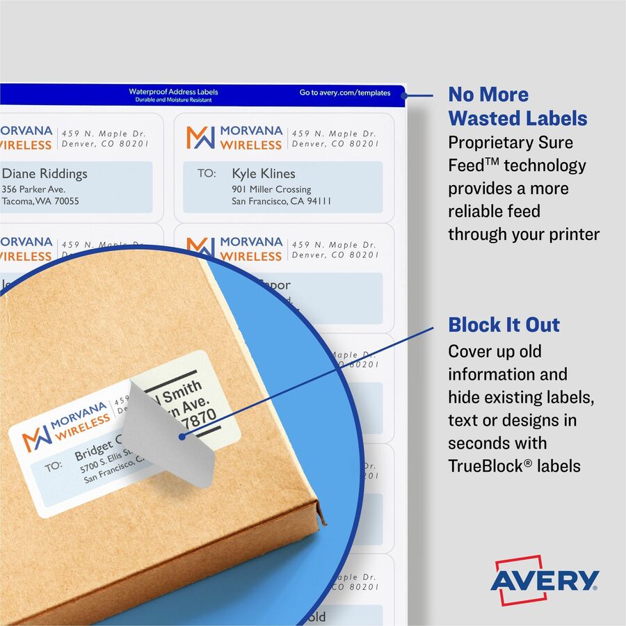 3 1/2" Width x 5" Length - Permanent Adhesive - Rectangle - Inkjet - White - Paper - Permanent Adhesive, Jam Resistant, Customizable - 4 / Sheet - 25 Total Sheets - 100 Total Label(s) - 100 / Pack