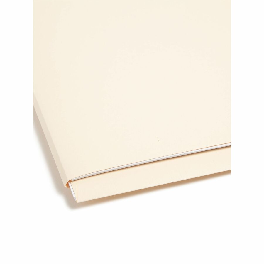 Smead Straight Tab Cut Letter Recycled Fastener Folder - 8 1/2" x 11" - 2 x 2B Fastener(s) - 1 Pocket(s) - 11 pt. - 2 Plys - Manila - 10% Recycled - 50 / Box