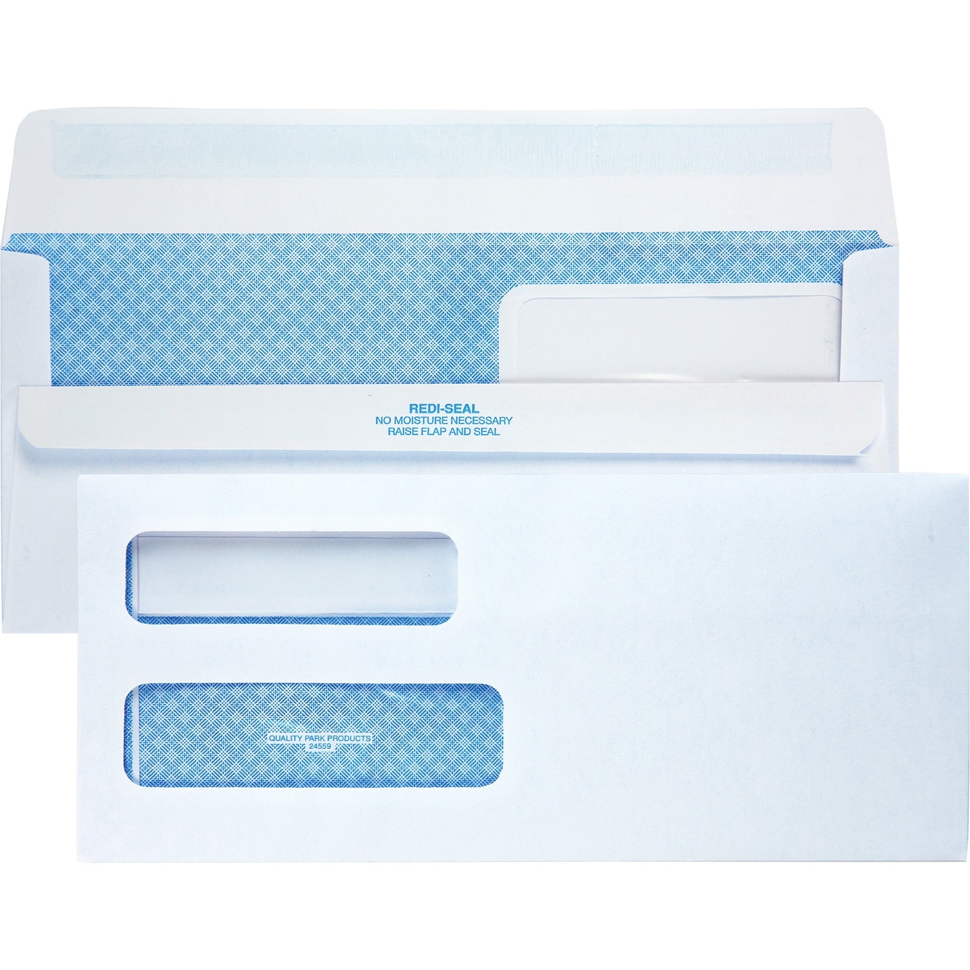 Security - #10 - 4 1/8" Width x 9 1/2" Length - 24 lb - Gummed - White - Wove - 500 / Box