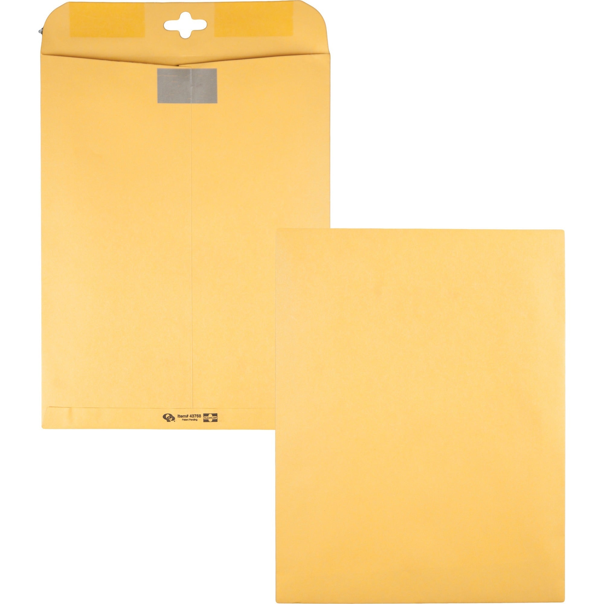 Clasp - 10" Width x 13" Length - 28 lb - Clasp - Manila - 100 / Box