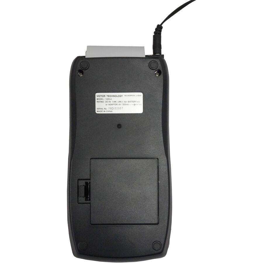 Environmentally Friendly, Large Display, Independent Memory, 3-Key Memory - Power Adapter Powered - 1.8" Height x 4" Width x 8" Depth - Multi, Black - 1 Each