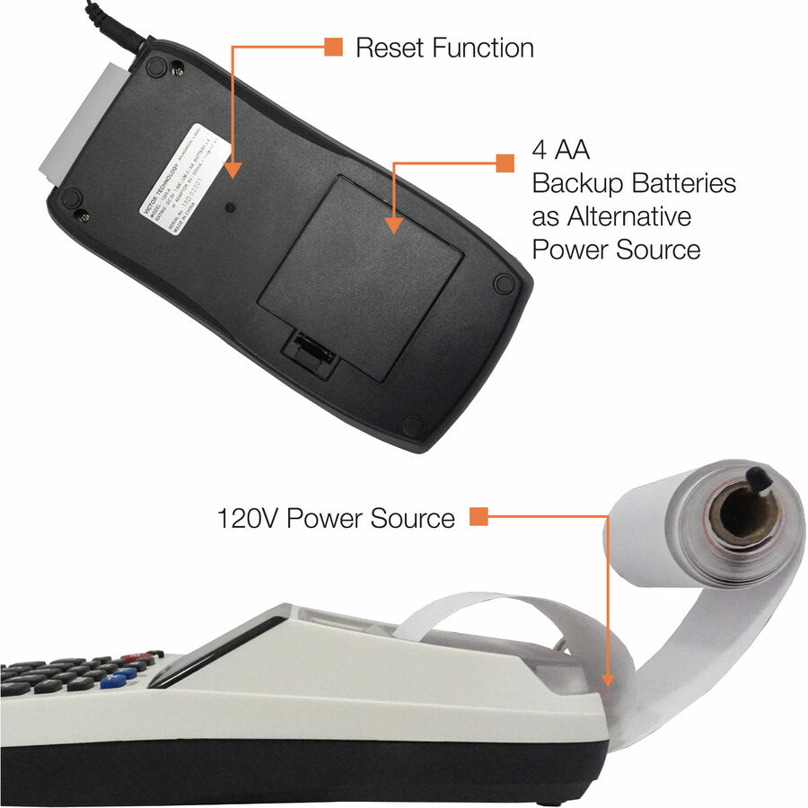 Environmentally Friendly, Large Display, Independent Memory, 3-Key Memory - Power Adapter Powered - 1.8" Height x 4" Width x 8" Depth - Multi, Black - 1 Each