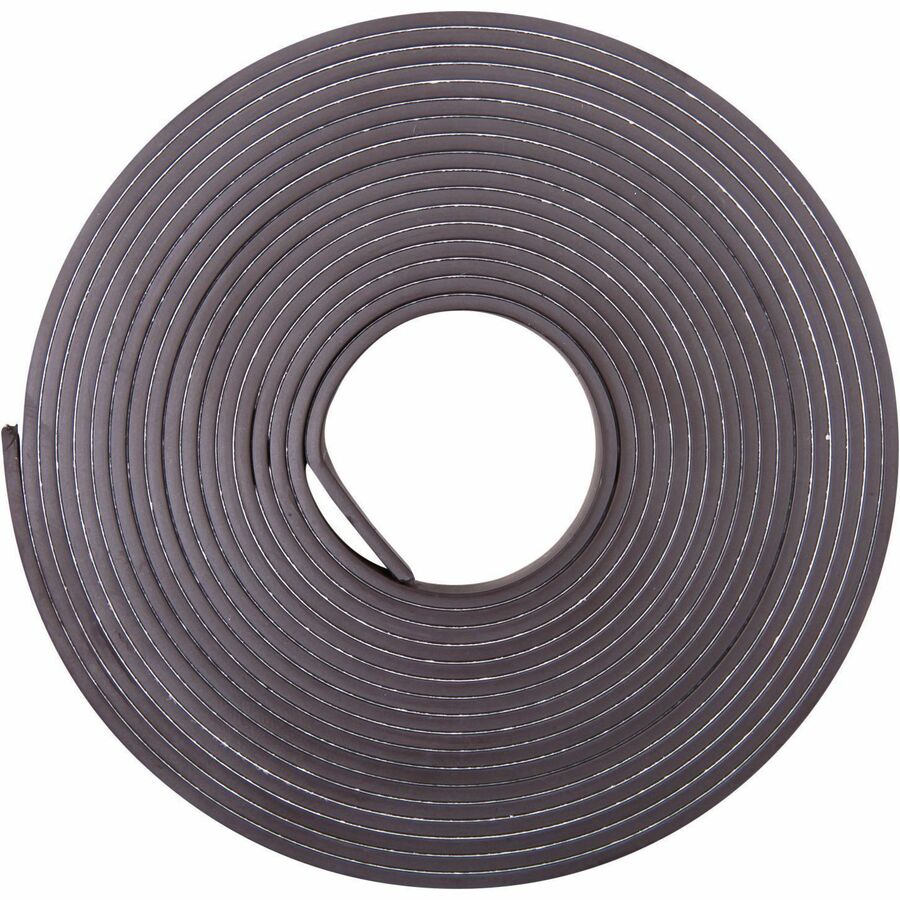 Zeus Magnetic Tape, 15 ft x 0.50", Black, Adhesive Backing, Dispenser with Cutter Edge, 1 Roll
