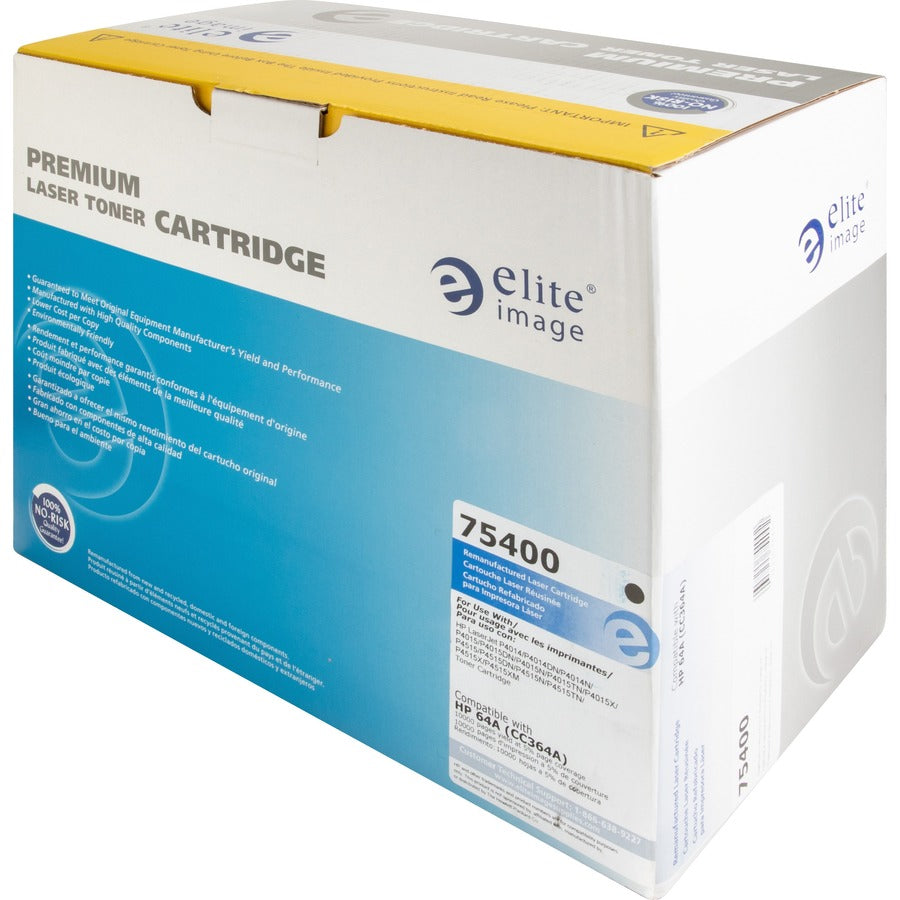 Elite Image Remanufactured Laser Toner Cartridge 64A (CC364A) - Black - 1 Each