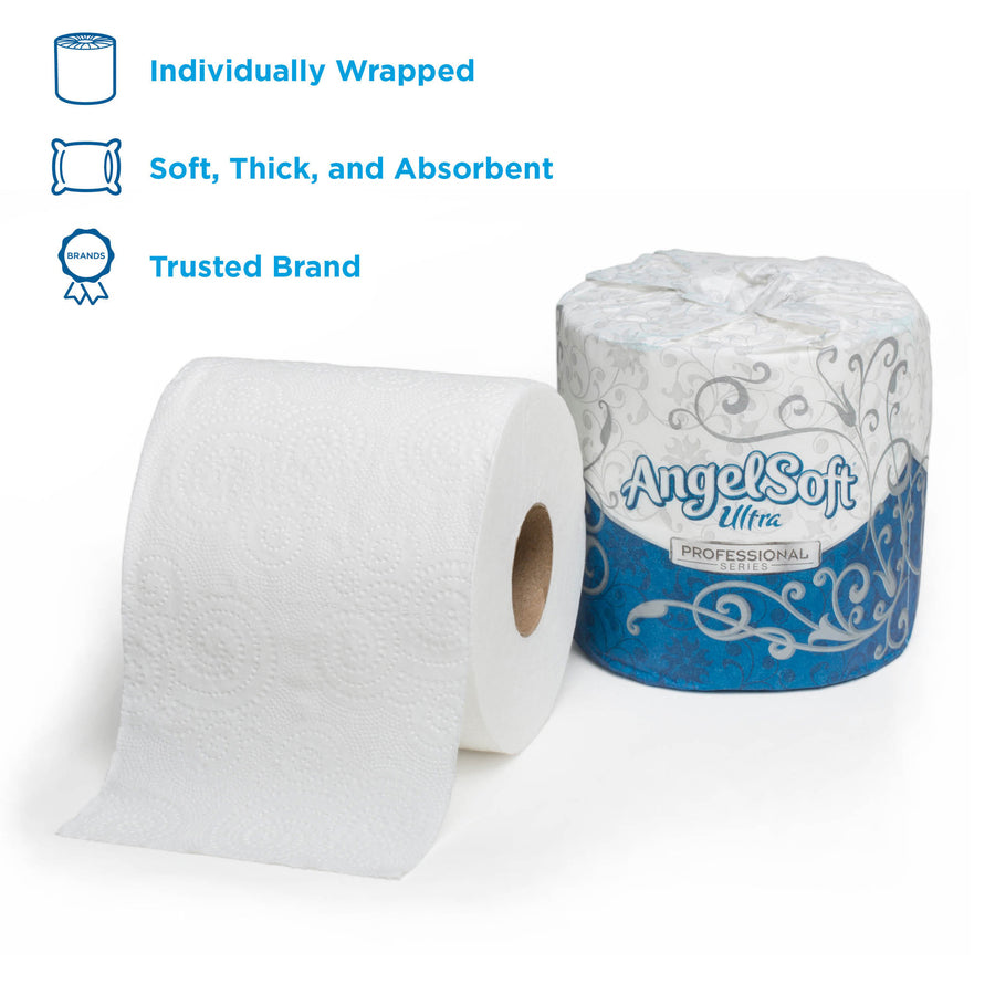 2 Ply - 4" Width x 4" Length - 400 Sheets/Roll - White - 60 / Carton