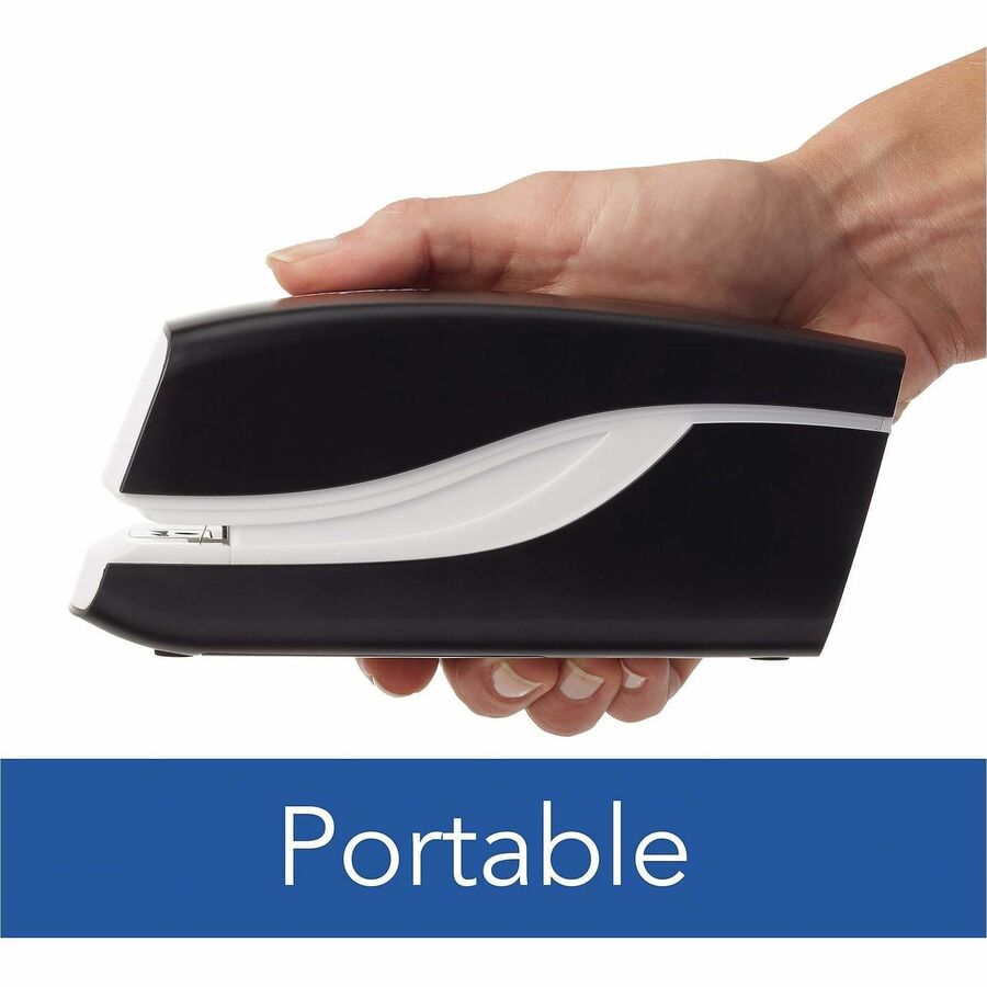Staples Upto 20 Sheet of 20lb Paper - Holds Upto 105 Staple - Half Strip - Staple Size: 0.25" - 4 x AA - Black - 1 Each