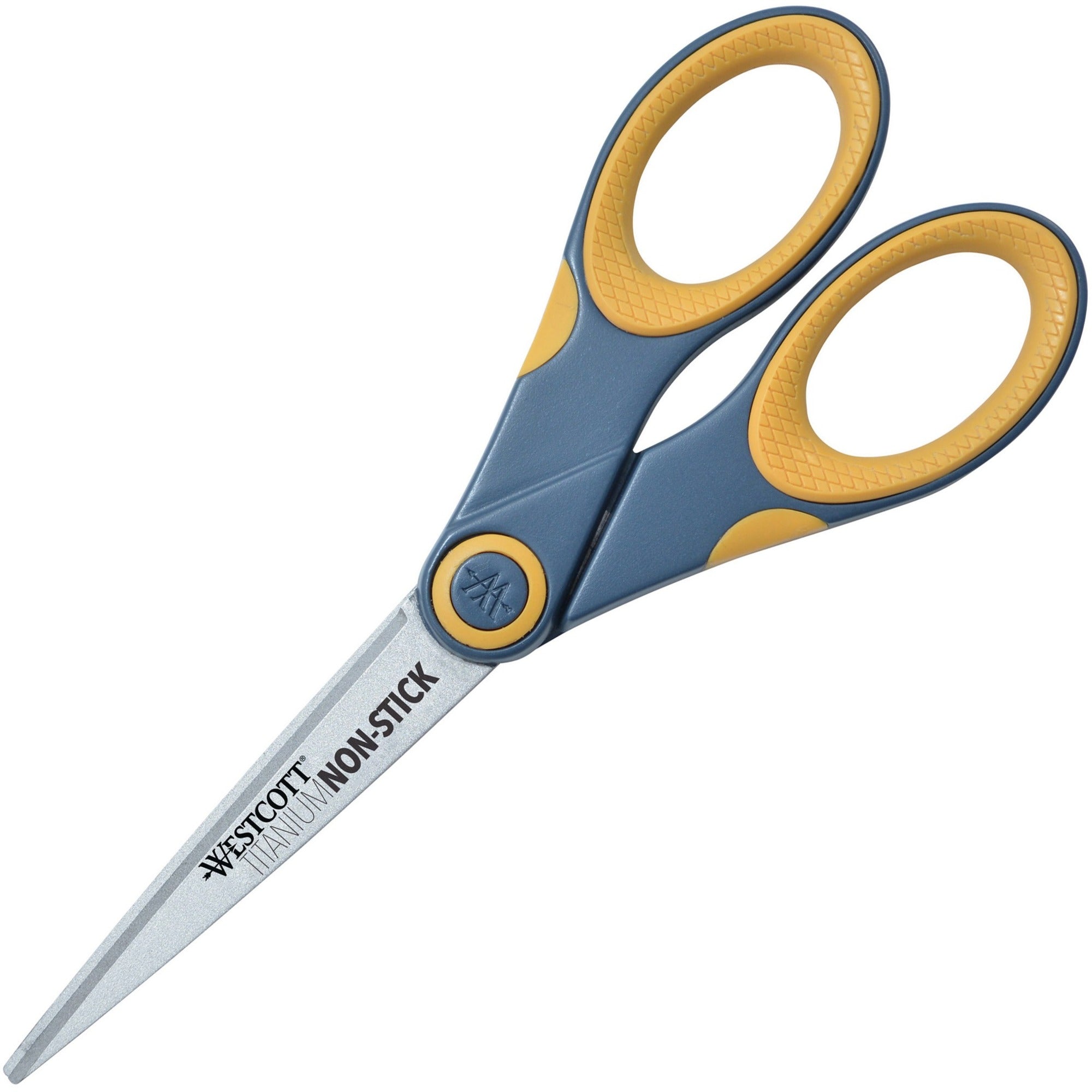 7" Overall Length - Straight-left/right - Titanium - Pointed Tip - Yellow - 1 Each
