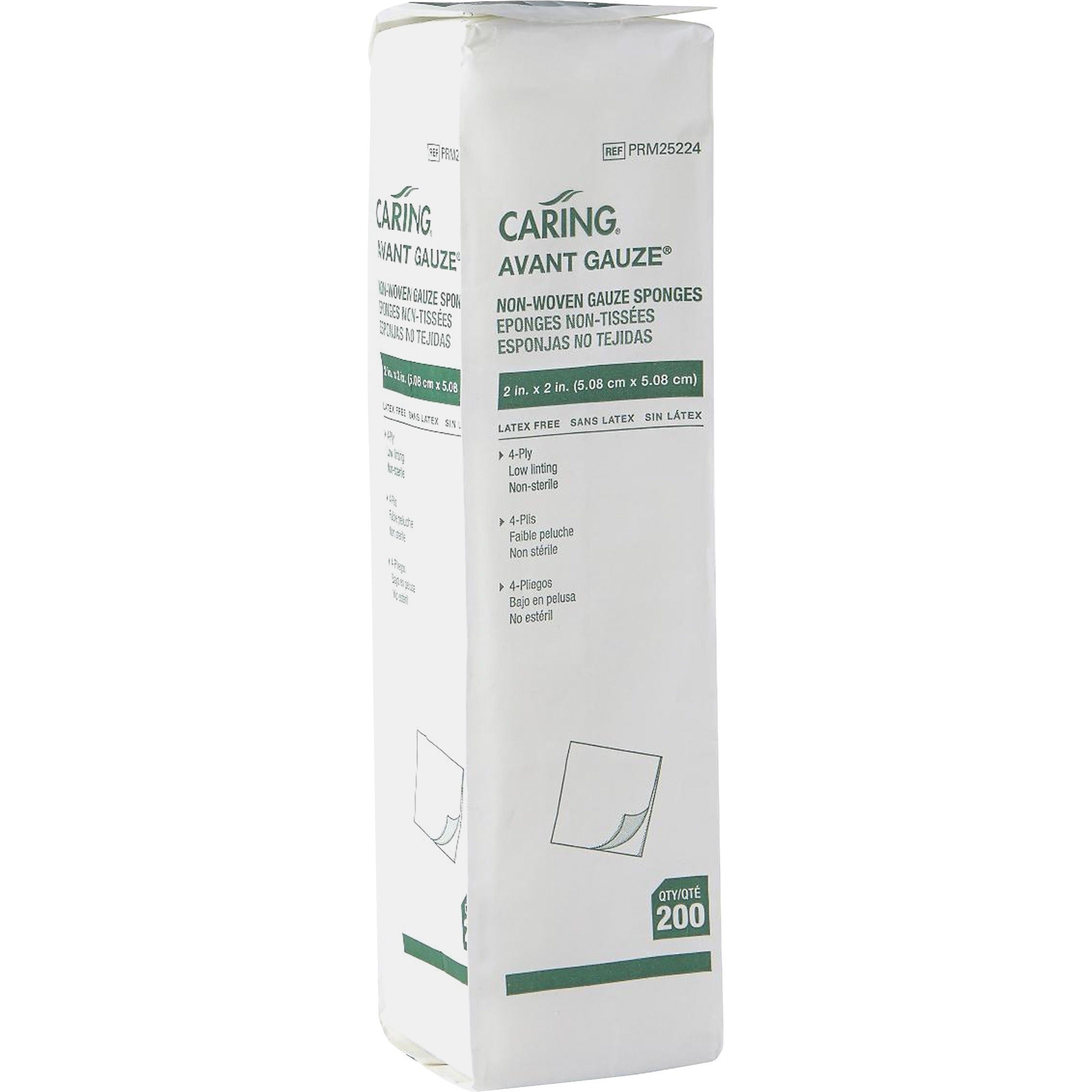 4 Ply - 2" Width x 2" Length - White - 200 / Box