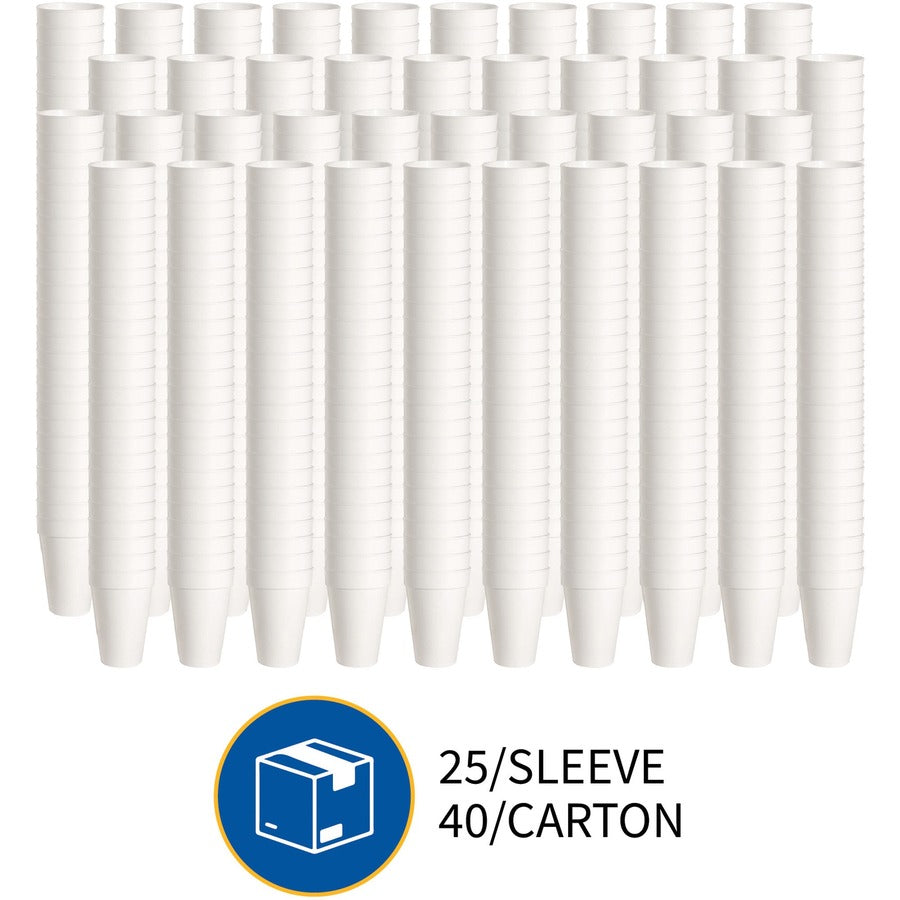 8 fl oz - White - Foam - Hot Drink, Cold Drink - 50/Pack - 20 / Carton