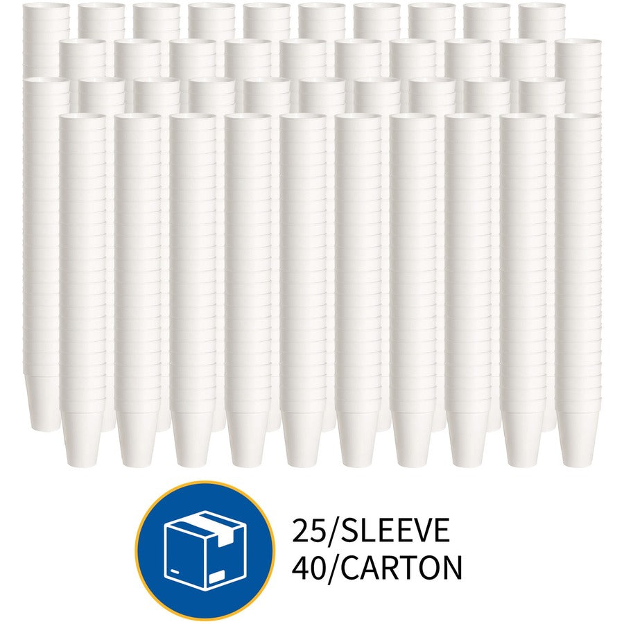 14 fl oz - White - Foam - Hot Drink, Cold Drink - 25 Cups/Pack - 40 / Carton