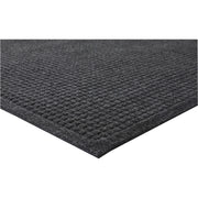 Genuine Joe EcoGuard Indoor Wiper Floor Mats - Indoor - 36" Length x 24" Width - Plastic, Rubber - Charcoal Gray - 1 Each