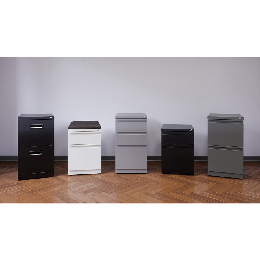 Lorell 22" File/File Mobile File Cabinet with Recessed Pull