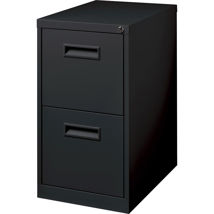 Lorell 19" File/File Mobile File Cabinet with Recessed Pull