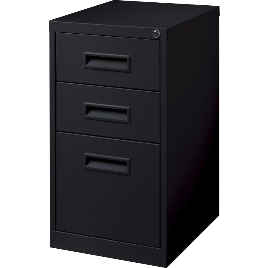 Lorell 19" Box/Box/File Mobile File Cabinet with Recessed Pull