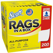 12" Length x 9" Width - Soft, Strong, Lint-free, Absorbent - White - 1 Box