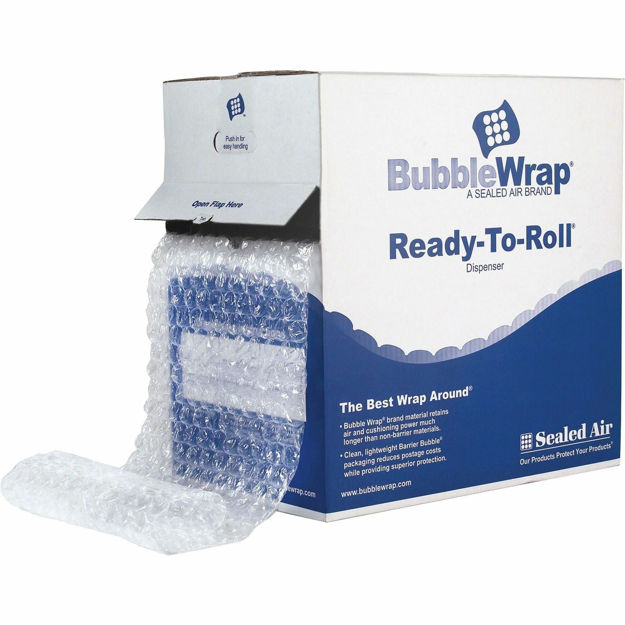 12" Width x 65 ft Length - Air Resistant, Easy Tear - Clear - 1 Carton