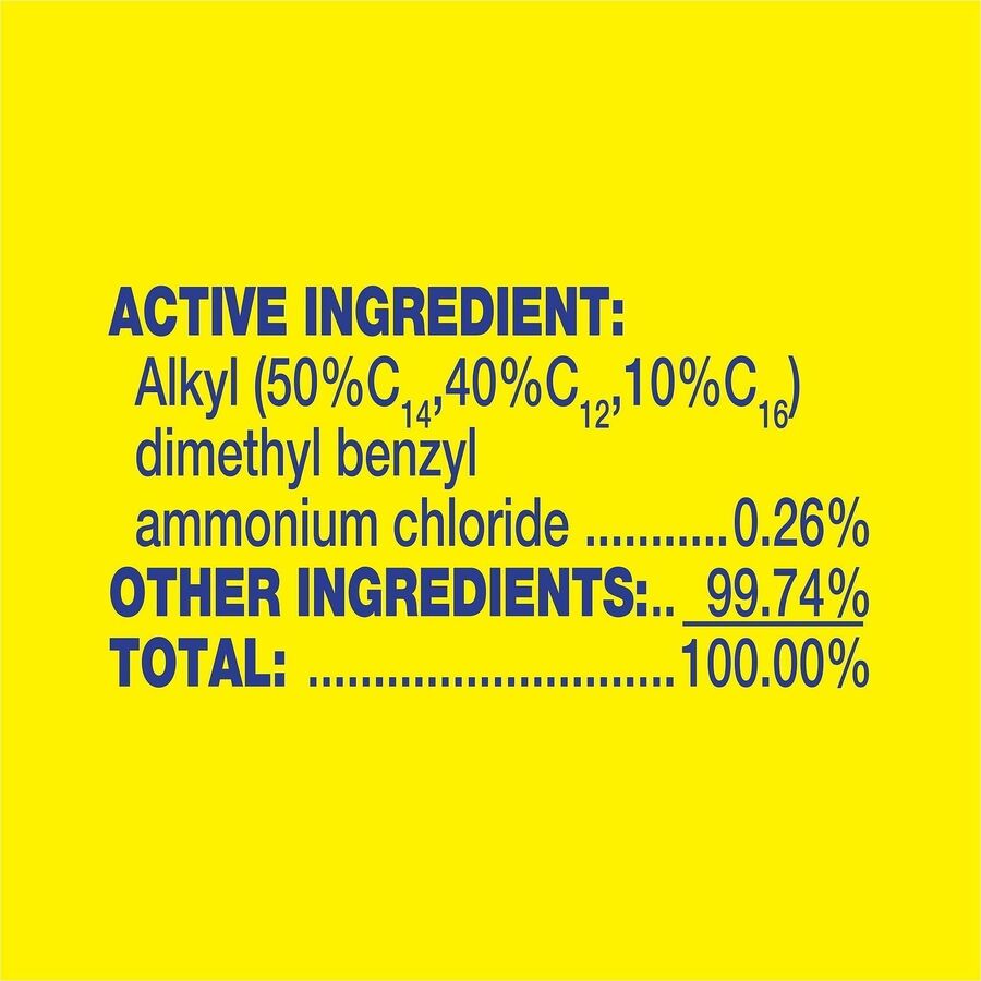 Lysol Dual Action Wipes, Citrus Scent, 7" x 7.25", Pre-moistened, Anti-bacterial, White/Purple, 75 Wipes per Tub, 1 Tub