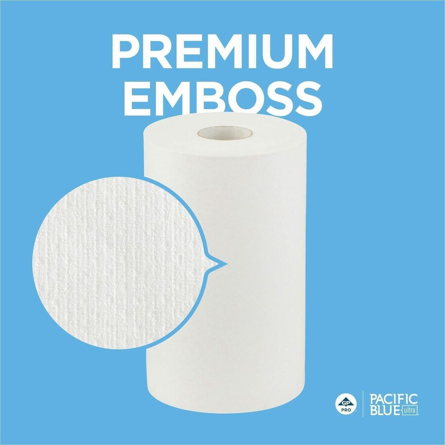 1 Ply - 9" Width x 400 ft Length - White - 6 / Carton