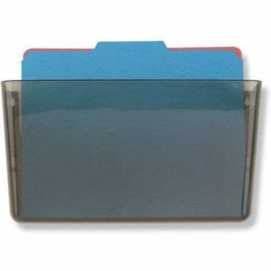 Officemate 21431 File Holder, Wall Mountable, Letter Size, Hortizontal, Smoke