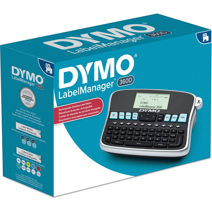 Label - 0.24" , 0.35" , 0.47" , 0.75" - LCD Screen - Battery - 1 Batteries Supported - Lithium Ion (Li-Ion) - Battery Included - Silver - Auto Power Off, QWERTY, Underline, Lightweight, Repeat Printing - for Office, Home, Industry