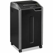 Continuous Shredder - Strip Cut - 38 Per Pass - for shredding Staples, Credit Card, CD, DVD, Paper Clip, Junk Mail, Paper - 0.219" Shred Size - P-2 - 20 ft/min - 12" Throat - 30 gal Wastebin Capacity - Black, Dark Silver - TAA Compliant
