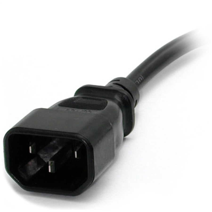 StarTech.com 1 ft Computer Power Cord IEC 320 C14 to NEMA 5-15R
