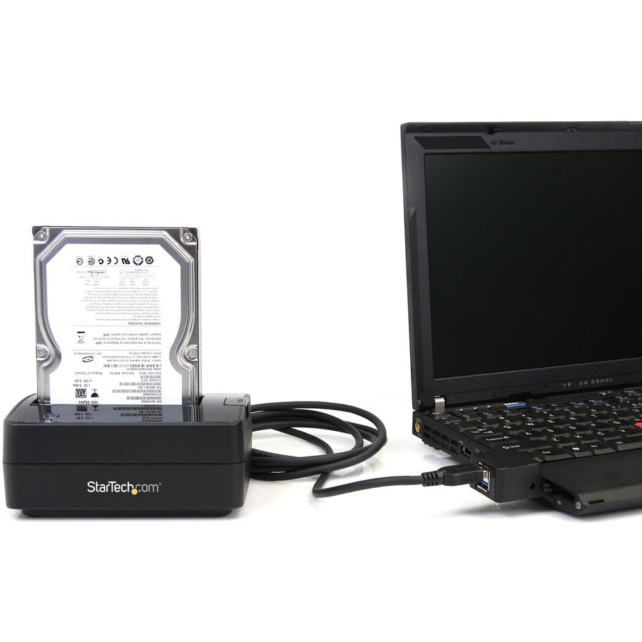 StarTech.com Drive Dock SATA/600 - USB 3.0 Type B Host Interface External - Black