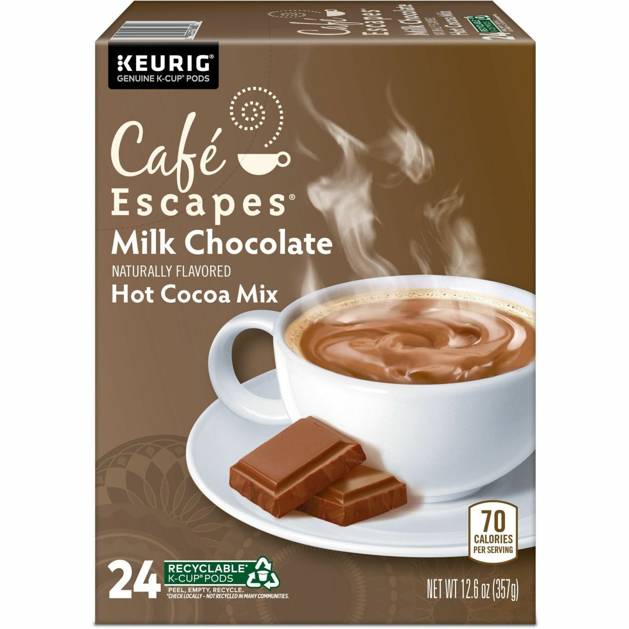 K-Cup, Pod - Milk Chocolate, Hot Cocoa - 24 / Box
