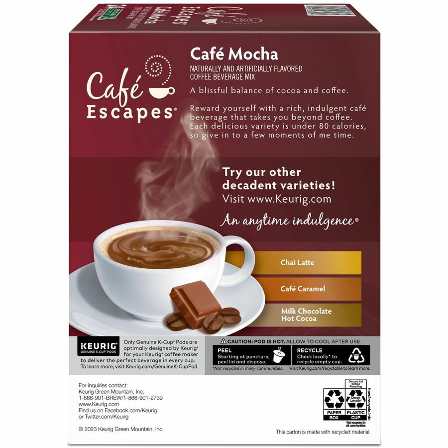 Compatible with Keurig Brewer - Regular - 0.5 oz - K-Cup, Pod - 24 / Box