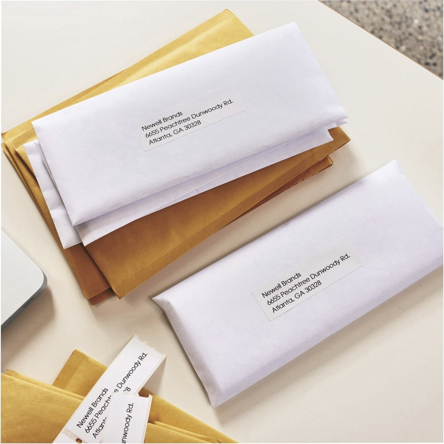 1 1/8" Width x 3 1/2" Length - White - 260 / Roll - 1 Box