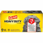 70359 Glad Dual Defense 30 Gal. Large Black Trash Bag (25-Count)