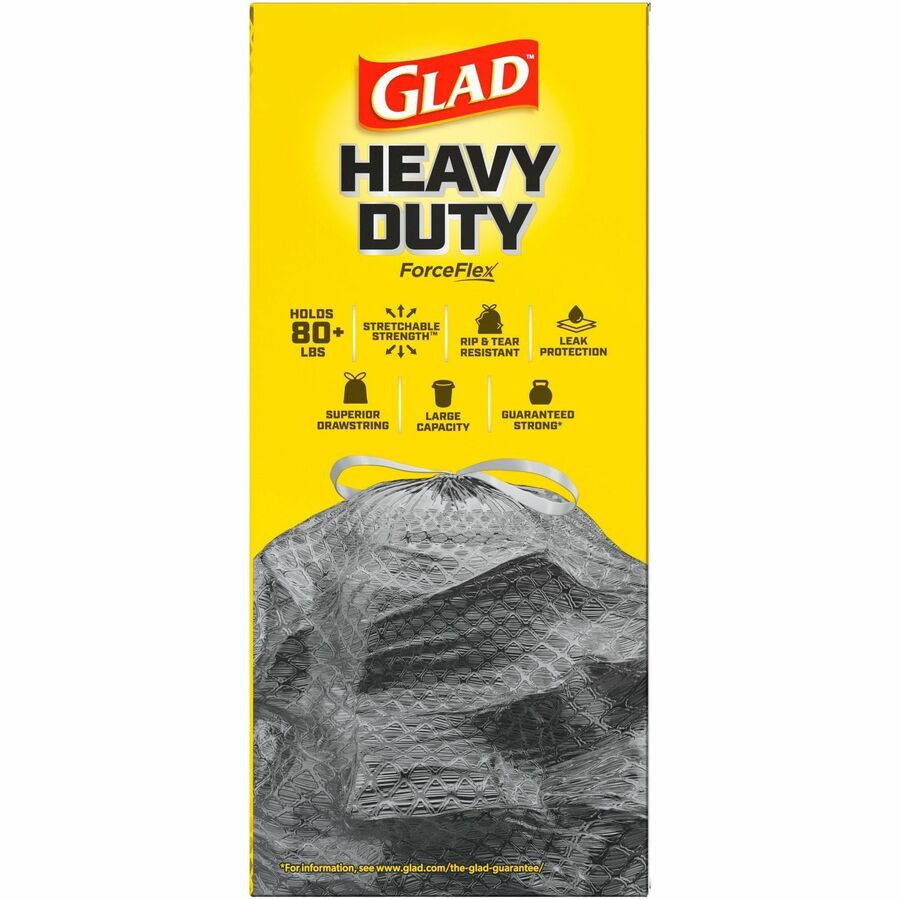 70359 Glad Dual Defense 30 Gal. Large Black Trash Bag (25-Count)