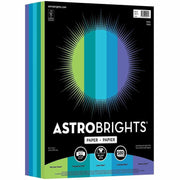 Letter - 8 1/2" x 11" - 24 lb Basis Weight - Acid-free, Lignin-free - Martian Green, Terrestrial Teal, Lunar Blue, Celestial Blue, Venus Violet - 500 / Ream