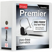 Cardinal&reg; Premier ONE-TOUCH&reg; Easy Open&reg; Locking Slant-D&reg; Rings Binder