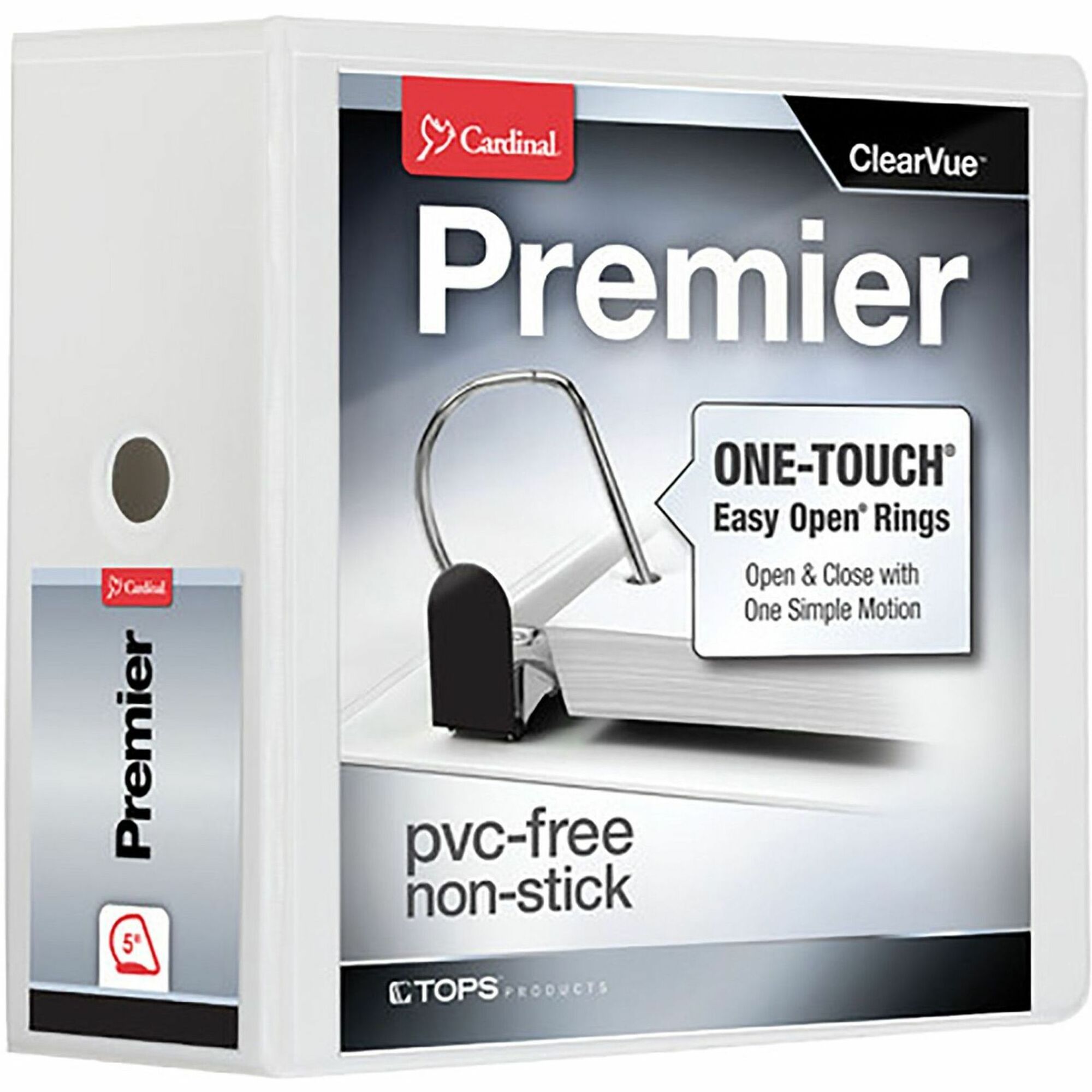 Cardinal&reg; Premier ONE-TOUCH&reg; Easy Open&reg; Locking Slant-D&reg; Rings Binder