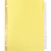 Business Source Insertable 5-Tab Ring Binder Indexes