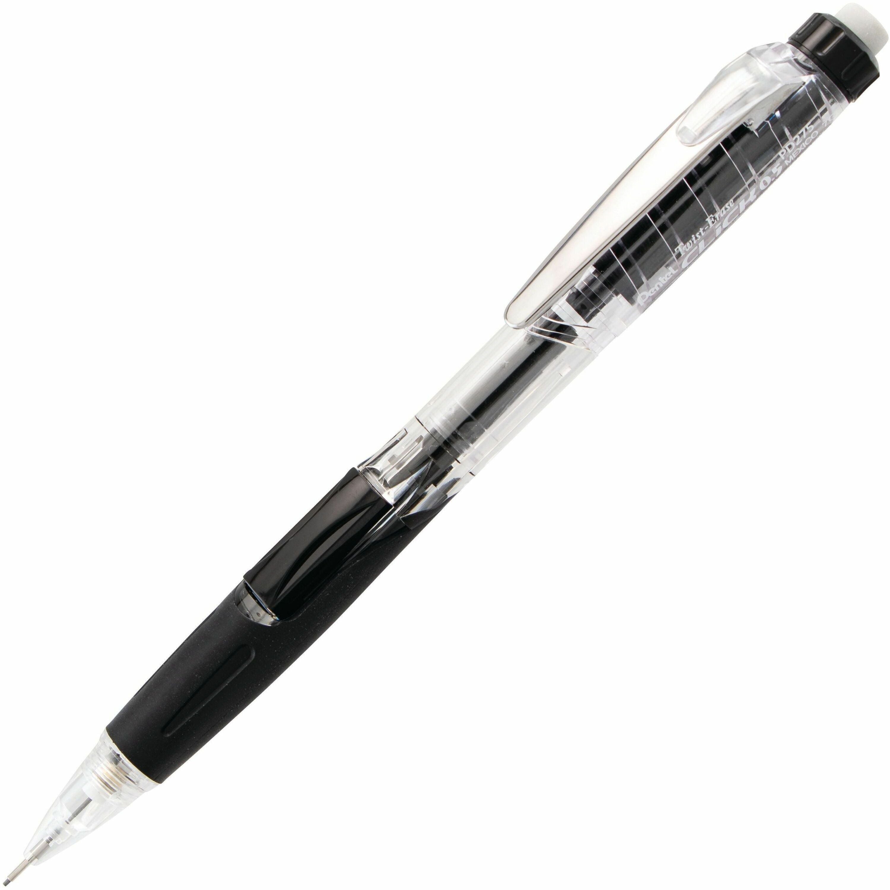 0.5 mm Lead - #2 - Refillable - Transparent, Black Barrel - 1 Each