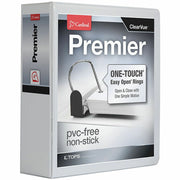 Cardinal&reg; Premier ONE-TOUCH&reg; Easy Open&reg; Locking Slant-D&reg; Rings Binder