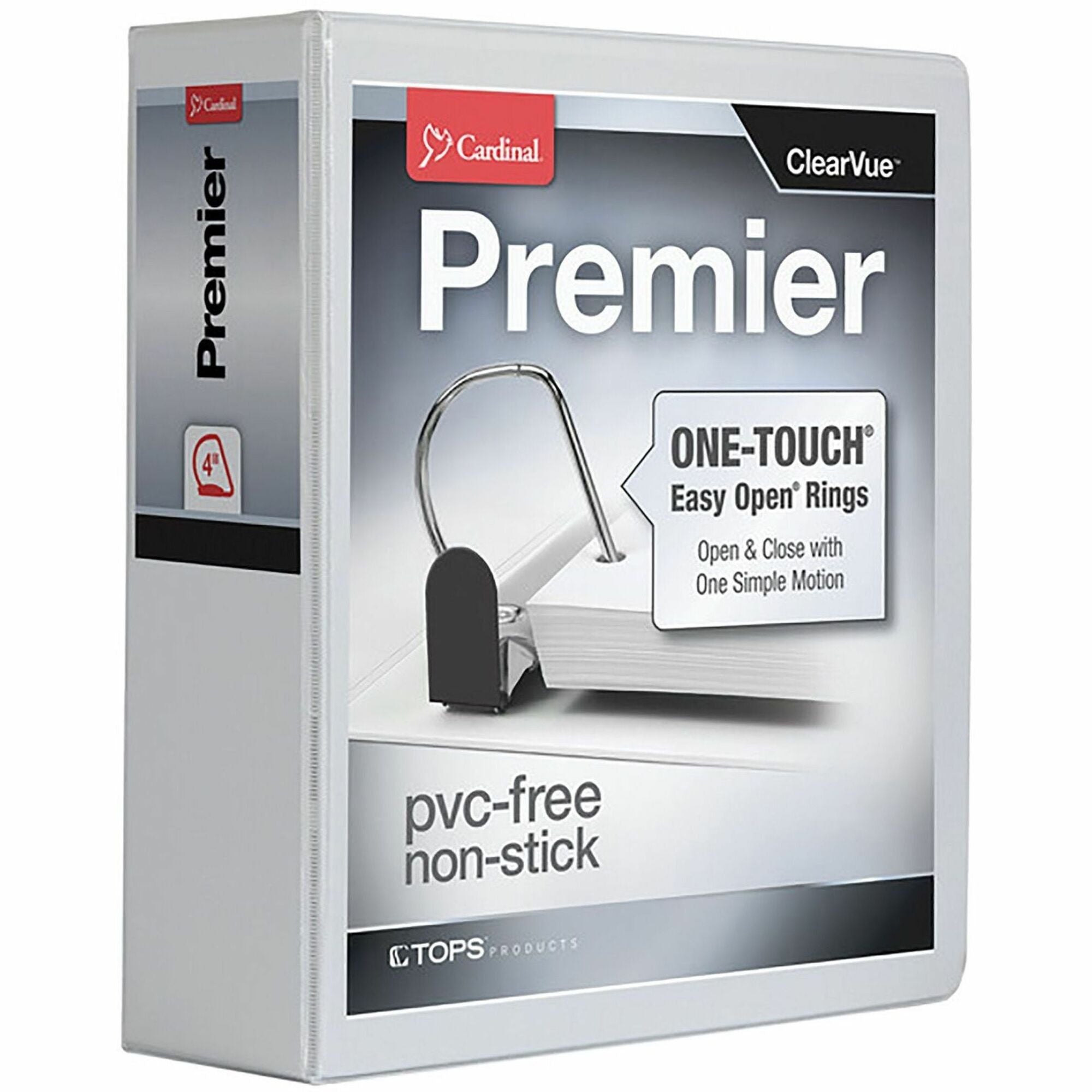 Cardinal&reg; Premier ONE-TOUCH&reg; Easy Open&reg; Locking Slant-D&reg; Rings Binder