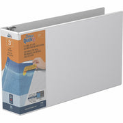 3" Binder Capacity - 11" x 17" Sheet Size - 625 Sheet Capacity - 3 x 3" Ring(s) - Fastener(s): D-Ring - Polypropylene - Black - Recycled - Locking Mechanism, Spine Label, Antimicrobial, Durable, Clear Overlay, Heavy Duty - 1 Each