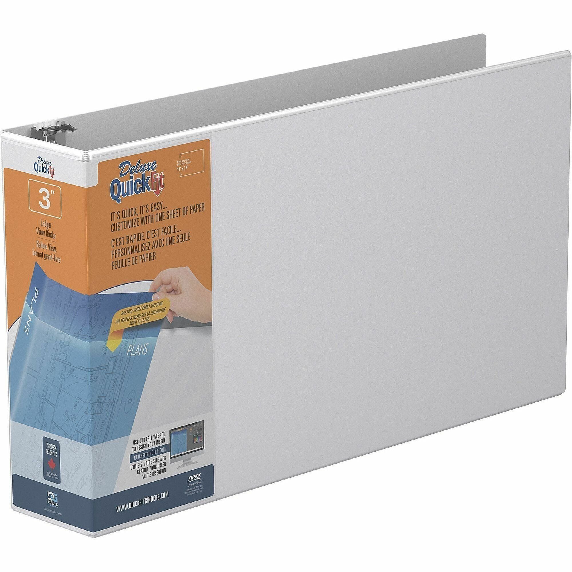 3" Binder Capacity - 11" x 17" Sheet Size - 625 Sheet Capacity - 3 x 3" Ring(s) - Fastener(s): D-Ring - Polypropylene - Black - Recycled - Locking Mechanism, Spine Label, Antimicrobial, Durable, Clear Overlay, Heavy Duty - 1 Each