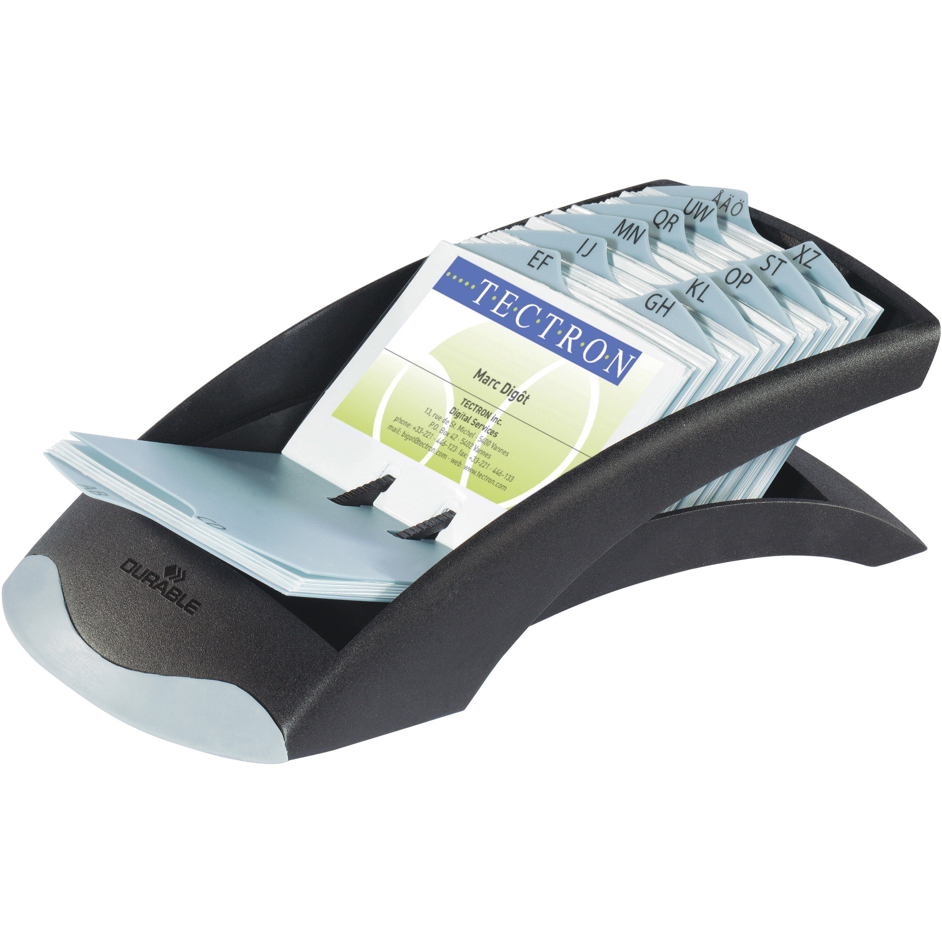 200 Card Capacity - For 2.88" x 4.13" Size Card - Black, Gray