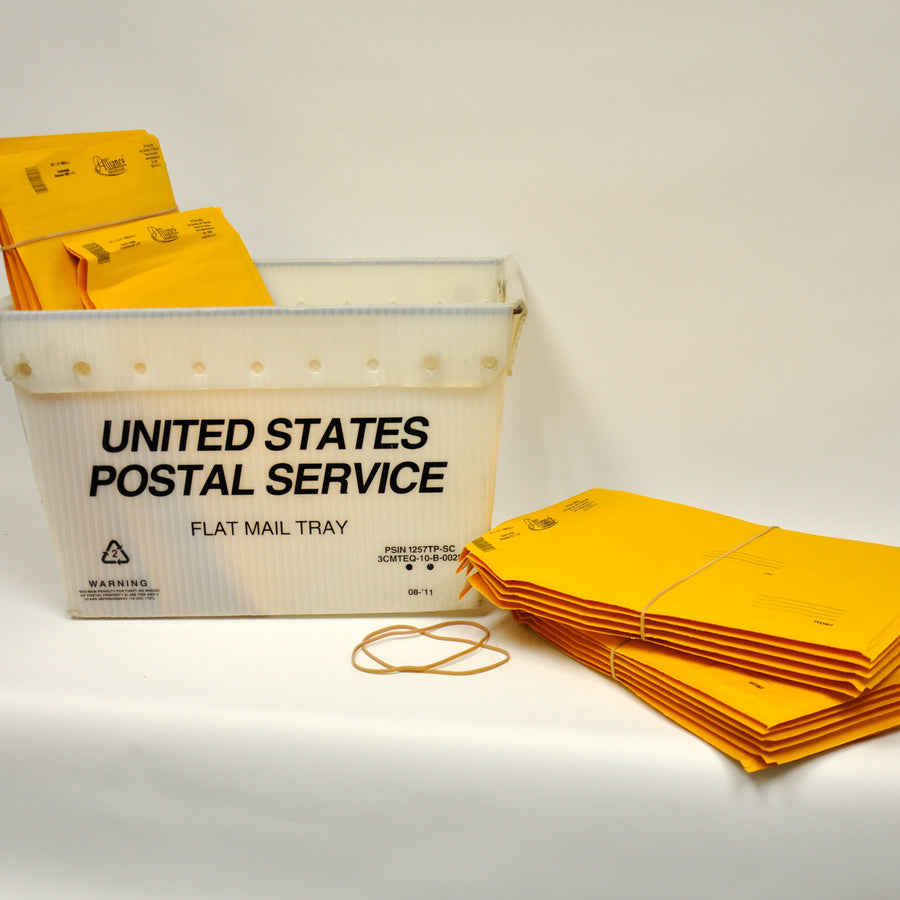 Alliance Rubber Sterling Rubber Bands - Size: #107 - 7" Length x 0.6" Width - Durable, Elastic - Natural Crepe - 1 Box