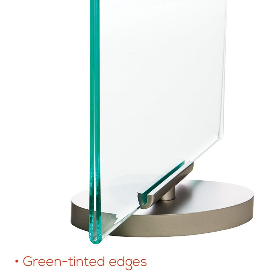 Support 8.50" x 11" Media - Vertical - 12" Height x 8.6" Width x 1.9" Depth - Plastic - Silver, Green Tint, Clear - 1 Each