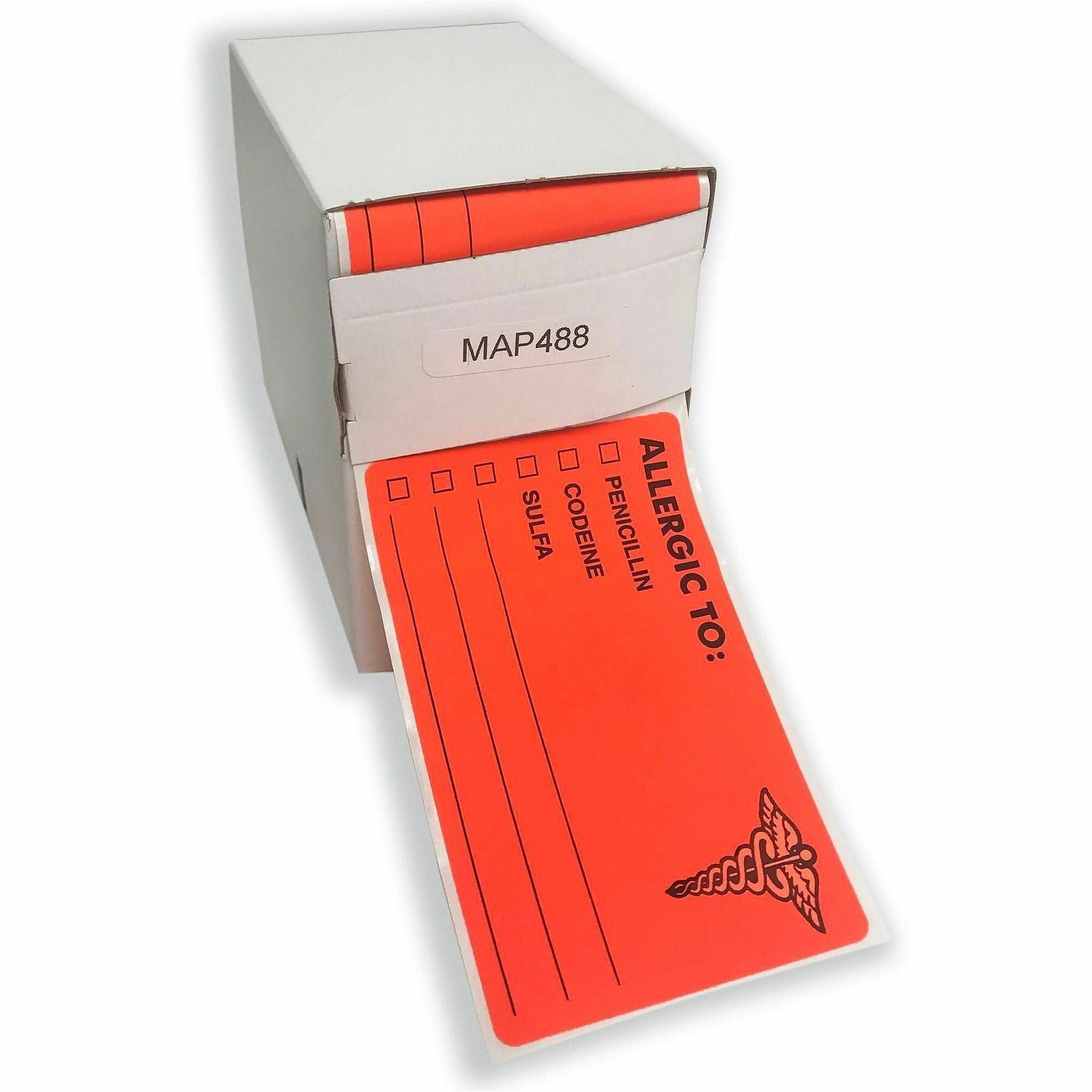 4" Width x 2" Length - Permanent Adhesive - Rectangle - Fluorescent Red - Self-adhesive - 100 / Roll - 100 / Roll