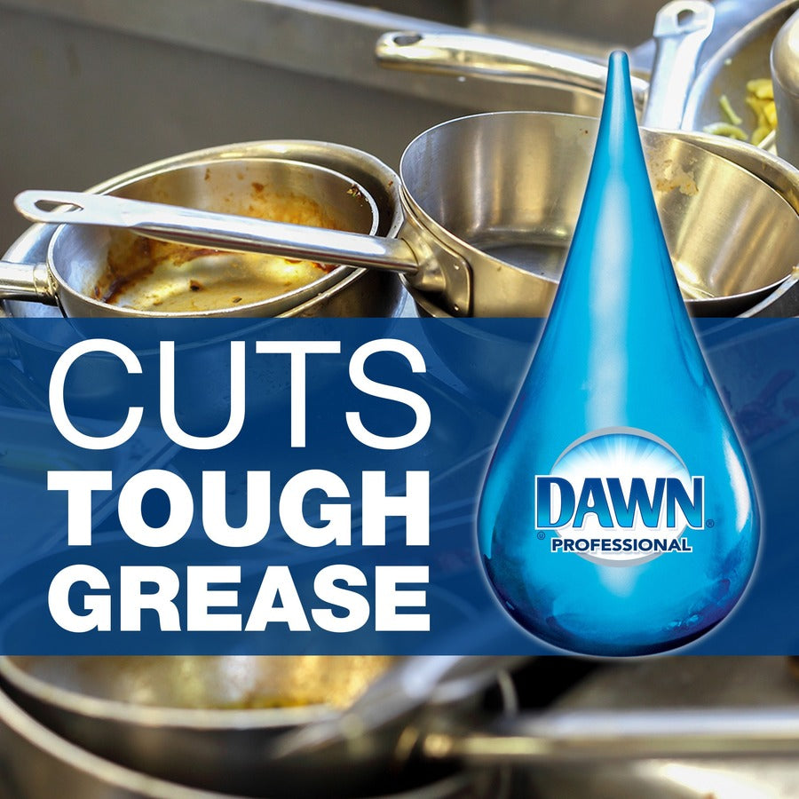 Dawn Manual Dishwashing Liquid - For Pot, Pan - Liquid - 38 fl oz (1.2 quart) - Blue - 8 / Carton