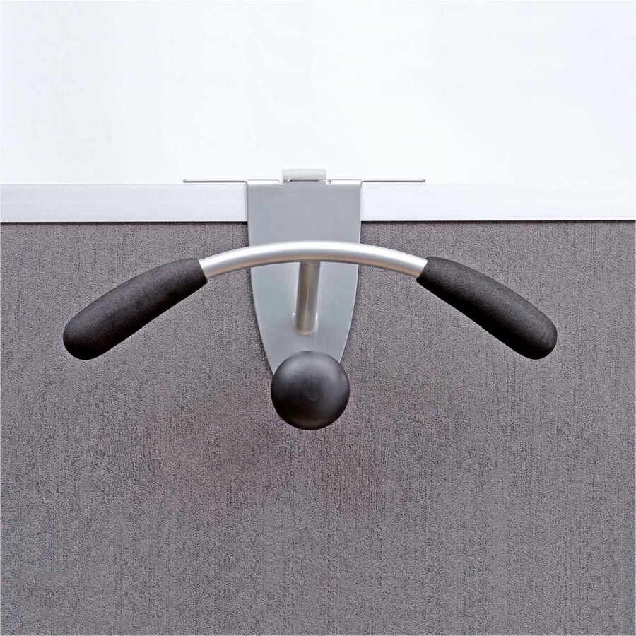 44 lb (19.96 kg) Capacity - 7.9" Height x 14.6" Width - for Coat, Cubicle, Clothes - Powder Coated - 1 Each