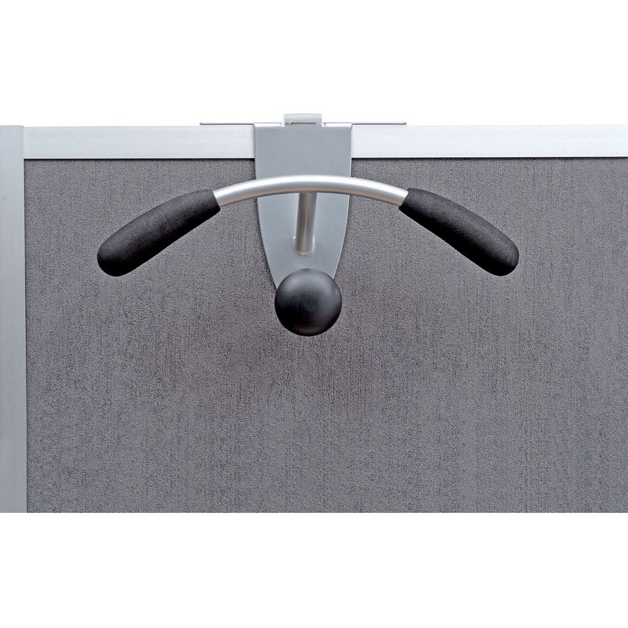 44 lb (19.96 kg) Capacity - 7.9" Height x 14.6" Width - for Coat, Cubicle, Clothes - Powder Coated - 1 Each